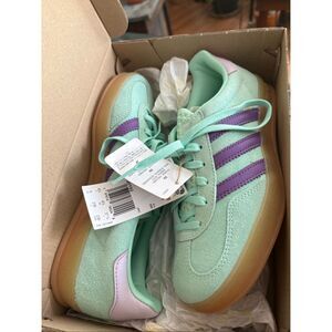 Adidas Gazelle Indoor Clear Mint Active Purple Size Women’s 6